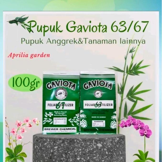 Pupuk Gaviota 63 Gaviota 67  100gr /Pupuk Pertumbuhan/Pembungaan Anggrek