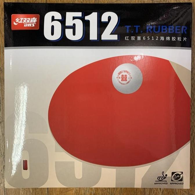 Karet Bet /Bat/Bad Pingpong Tenis Meja Dhs 6512 Original