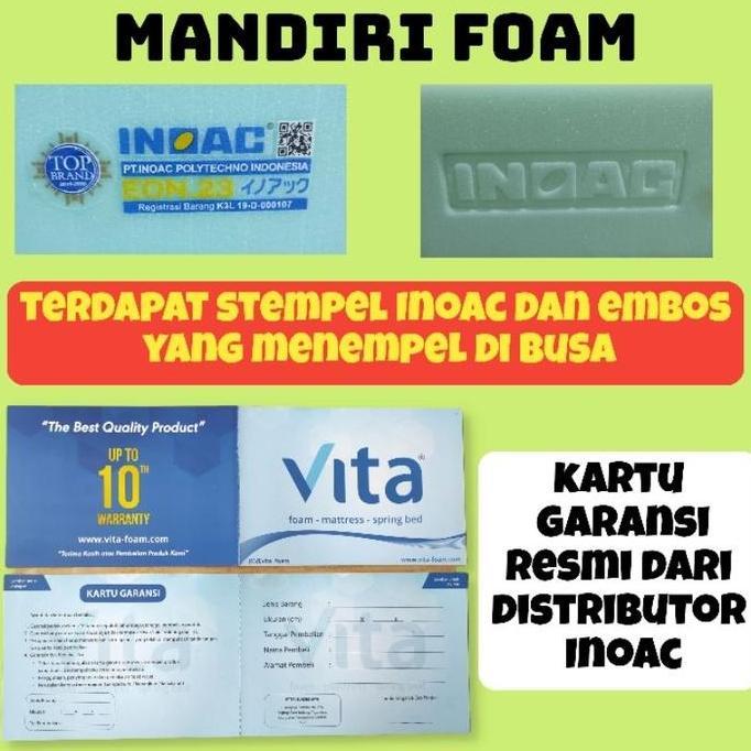 Kasur Busa Inoac Tebal 5,10,15,20,25,30cm Garansi 10 Tahun Inoac Asli