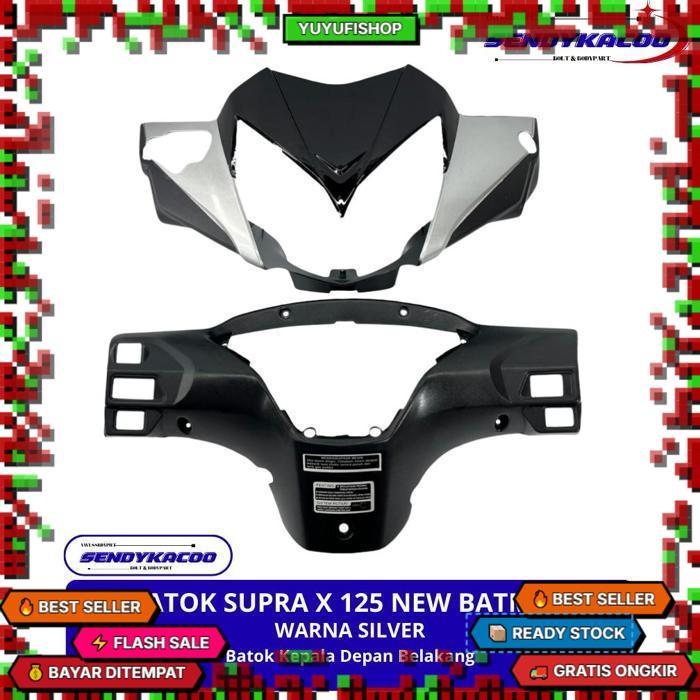 Batok Supra X 125 Batman - Batok Kepala Supra X 125 New Batman 2008 - 2012 Silver Pilihan Tepat