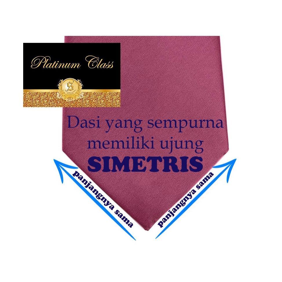 Dasi pria slim gold emas platinum class