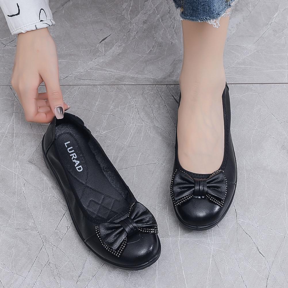 Original Lurad Flatshoes Wanita 1887 Sepatu Kerja Wanita Pansus Korean Style Wanita Pantofel Hitam M
