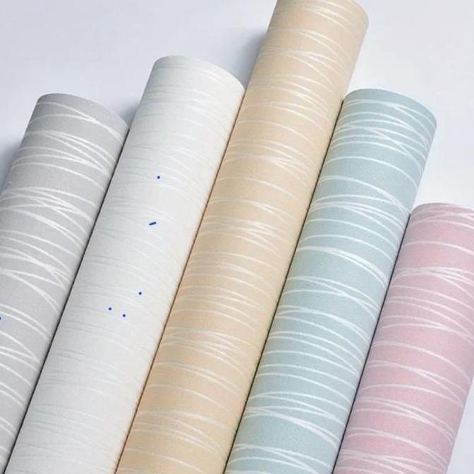 Paket 5 Roll Wallpaper Sticker Dinding Motif Embos  Ulir Pink Wallsticker Ruang Tamu & Kamar Tidur P