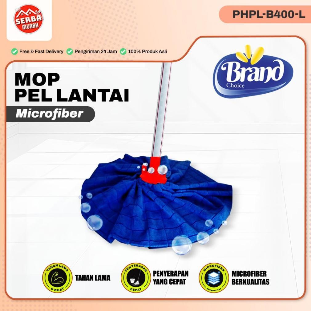 Pel Lantai Microfiber Gagang Besi