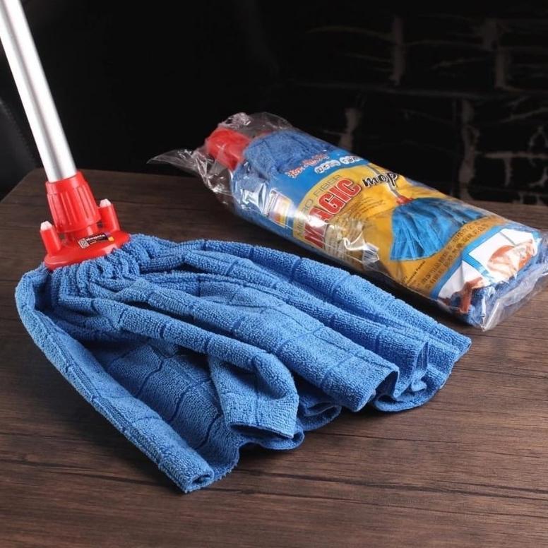 Kain Pel Nagata Microfiber-5830  Gagang Aluminium / Sapu Pel Nagata / Kayu Pel / Kain Pel