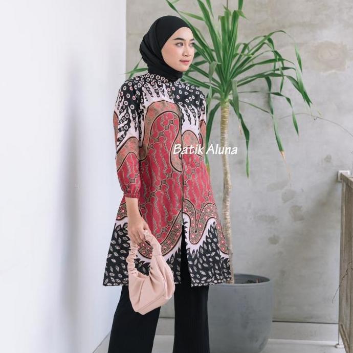 PREMIUM TUNIK BATIK WANITA ORI ATASAN BATIK WANITA Tunik Batik Wanita Modern PREMIUM