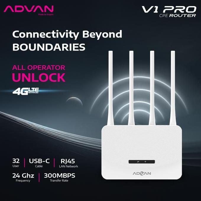 Advan CPE Router Start Garansi Resmi Adaptor Modem