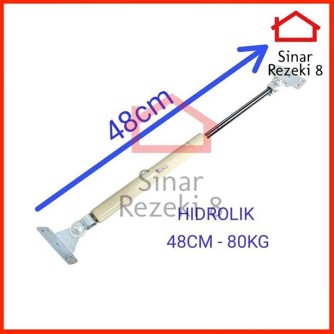 Hidrolik Gas Spring 800 N - 80 Kg Kuning / Ranjang Tempat Tidur Pintu Lemari Co