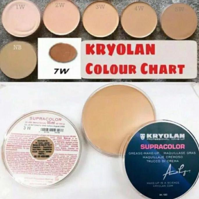 Viso- Kryolan Supracolor Foundation 55 Ml - Foundation Untuk Semua Jenis Kulit Dengan Hasil Natural 