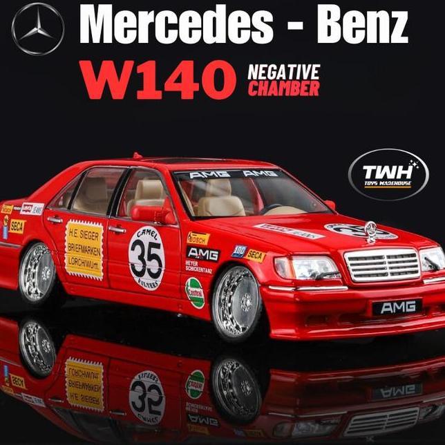 Twh Mercedes Benz W140 Amg Klasik Ifikasi Ch Wide Body Skala 124 Mobil Diecast Koleksi Hadiah