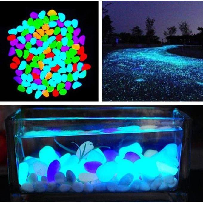 AF Batu Hiasan Aquarium ikan kura Glow Stone fish turtle glow in the dark Hiasan Taman Dekorasi Wedd