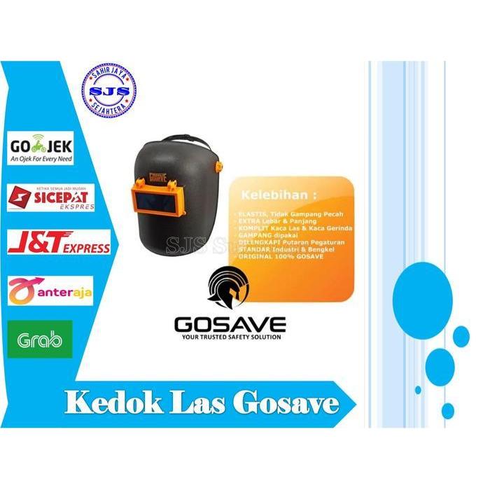 Kedok Las Gosave Face shield Welding Helmet Topi Las Topeng Las Gosave