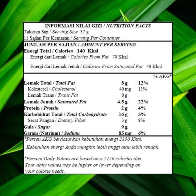 Abbrustolito- Monica Kue Lapis Legit Pandan 410G