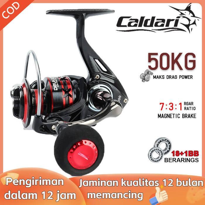 Caldari reel pancing logam penuh reel spinning mesin mancing casting fishing reel