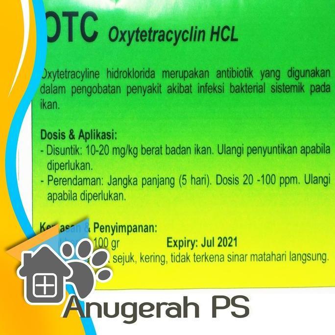 Duniaaquarium- Obat Antibiotik Ikan Oxytetracyclin Otc