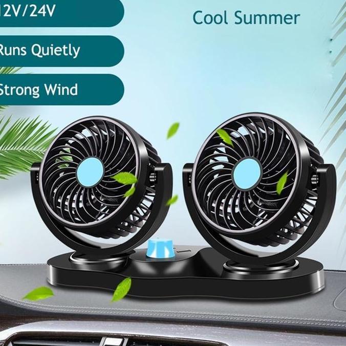 Manitamanlaa6 - Kipas USB Mobil Kipas Mobil 12v Pendingin Mobil Angin Kencang 24v Kipas Angin Listri