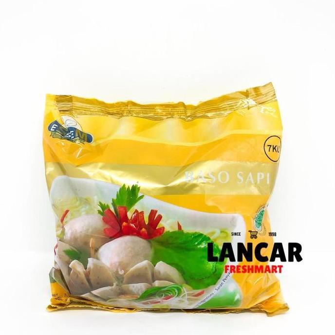 Carne- Bakso Sapi Essem Kuning / Bakso Essem Kuning Isi 50Pcs