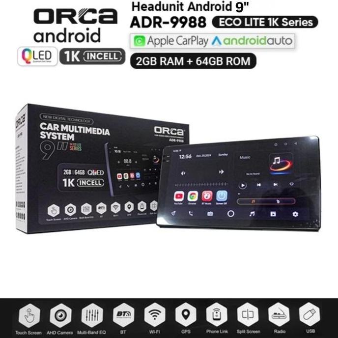 Promo Head Unit Tape Tv Mobil Android Merk Orca Skeleton Dhd Untuk Toyota New Avanza & Daihatsu New 