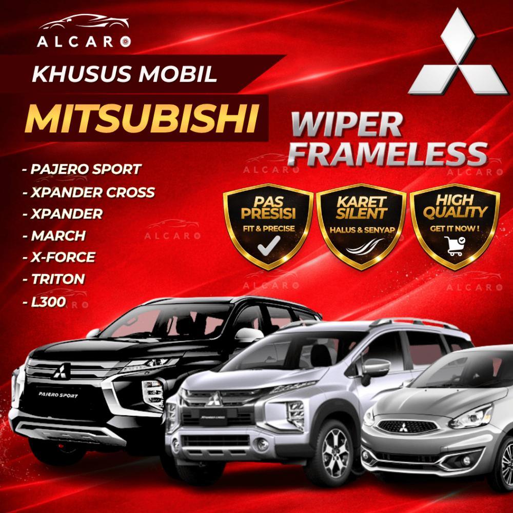Alcaro Wiper Frameless Premium Mitsubishi Pajero Sport / Xpander / Xpander Cross / March / X-Force /