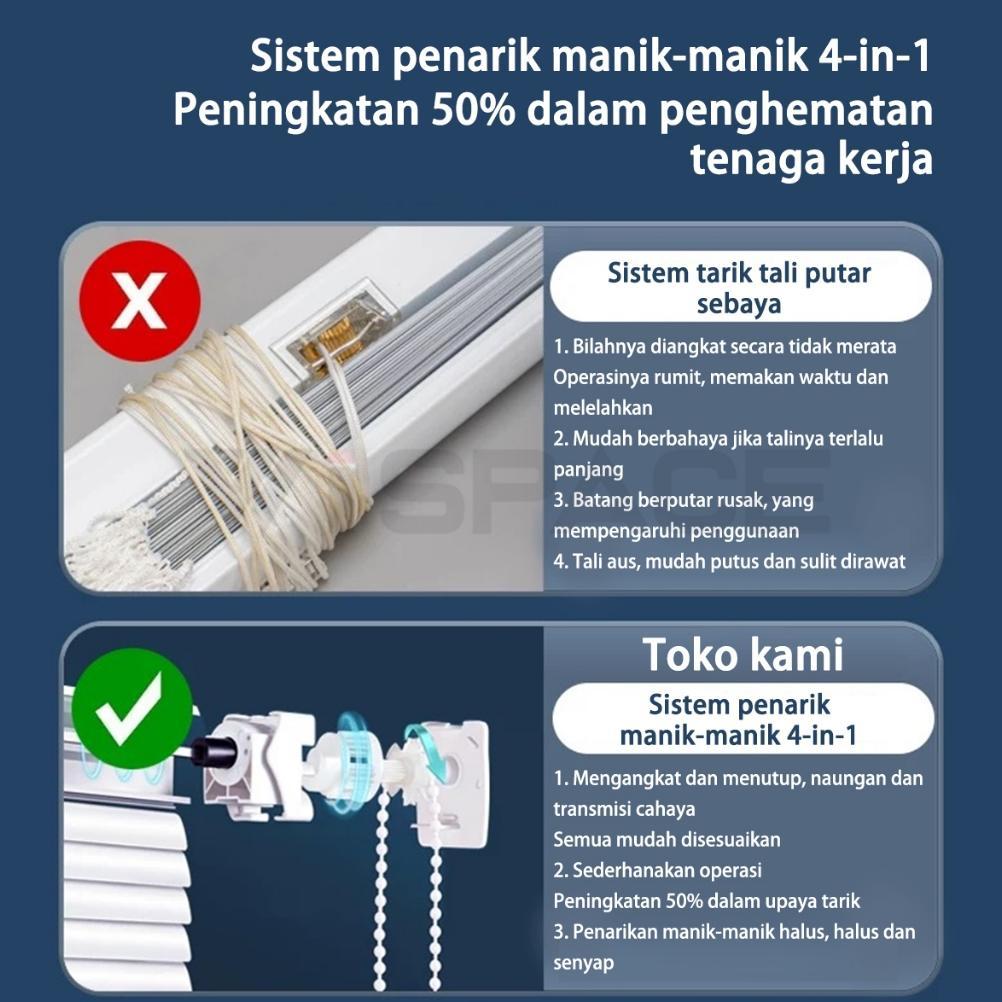 Tirai Jendela Tirai Gulung Venetian Blind  Tirai Blind Horizontal Blind Tirai Aluminium Venetian Bli