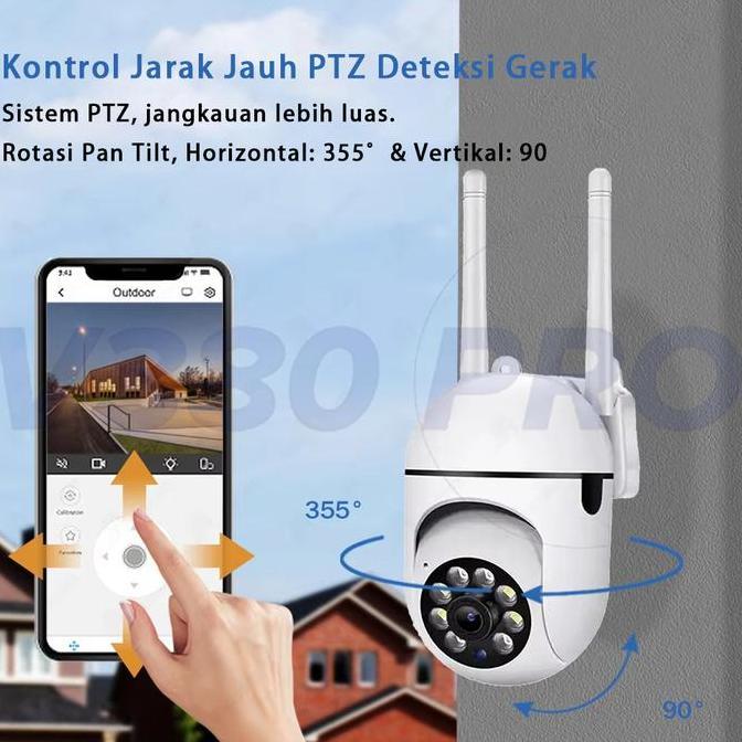 tekomania81 - [paket diskon] v380 pro cctv 1080p 64gb sd card+5 meter adaptor cctv kable