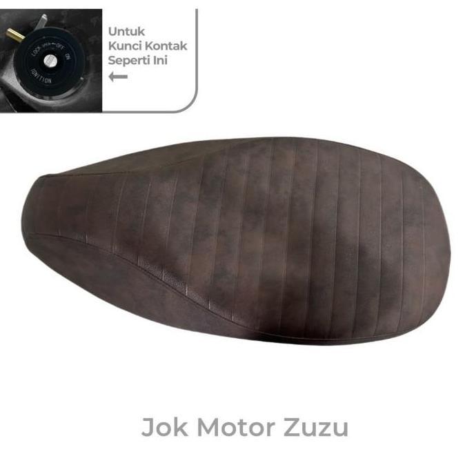 Jok Motor Coklat Zuzu/ Seat Zuzu