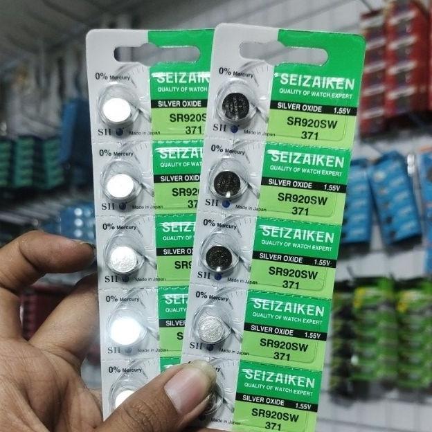 Baterai Seiko Seizaiken Sr920Sw 920 371 1.55Volt Original (5Pcs)