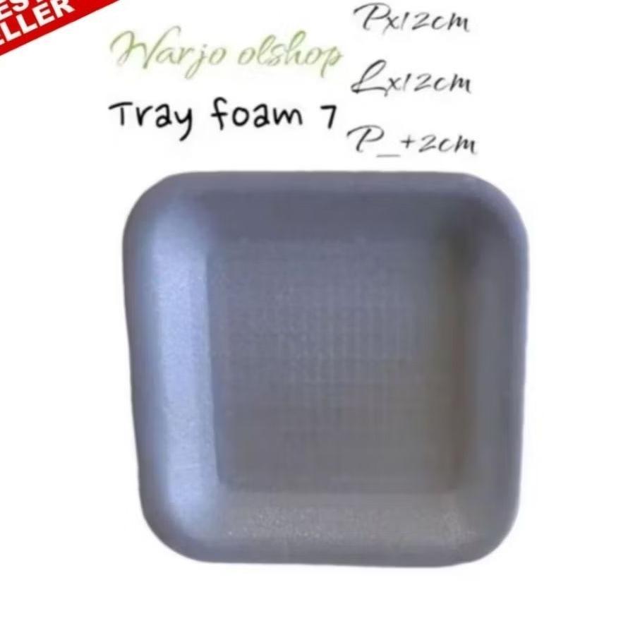 Styrofoam Uk 07 ,Foam Tray Makanan..Uk 7 1Bal Isi 250 Cocok Untuk Buah Buahan ,Ikan Asin , Dan Untuk