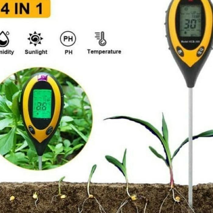 Ph Meter Tanah Digital / Soil Analyzer / Alat Ukur Ph Tanah 4 In 1