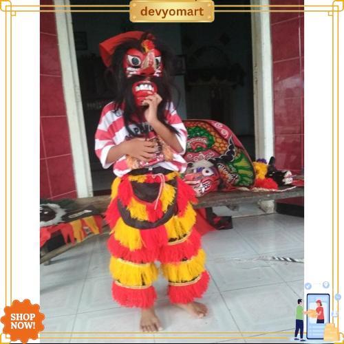 Paket Celana Barong Reog+Embong Depan Belakang Kostum Jaranan Barongan Reog Ponorogo Anak Paud Tk Sd
