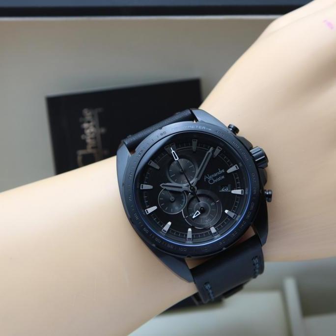JAM TANGAN PRIA ALEXANDRE CHRISTIE AC6652 AC 6652 ORIGINAL LEATHER