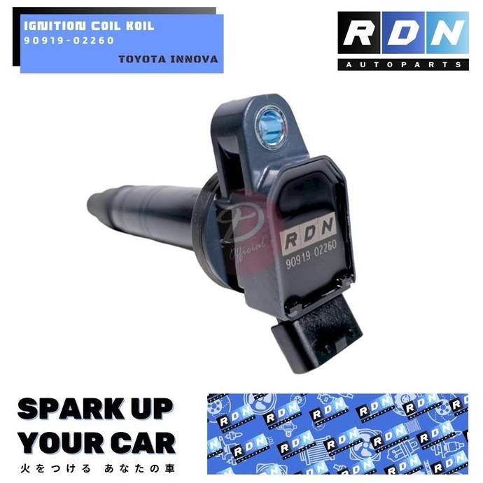 Coil Ignition Koil Toyota Innova Fortuner Hilux Bensin 90919-02260 RDN Autoparts Original Asli 100% 