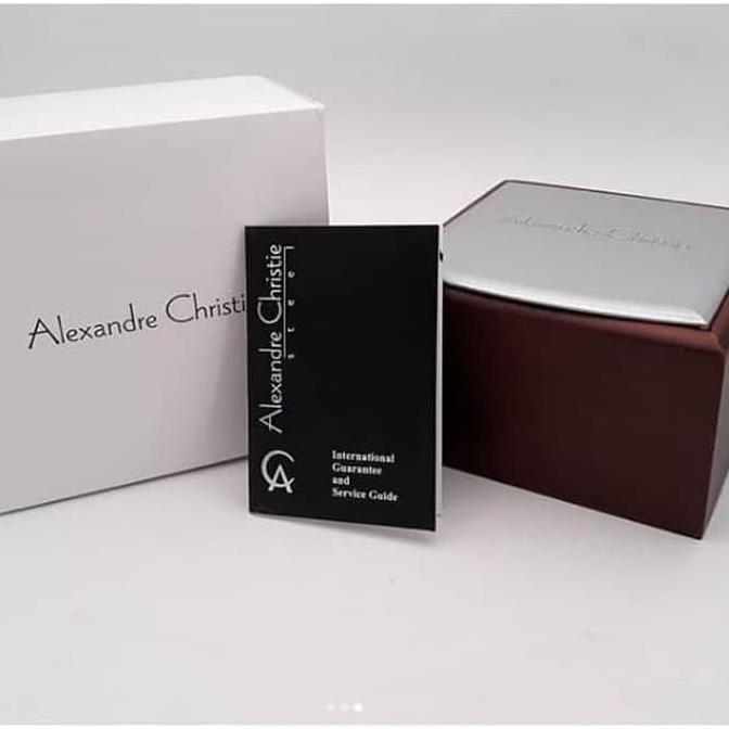 ALEXANDRE CHRISTIE AC8655 AC 8655 JAM TANGAN WANITA BLUE ROSEGOLD