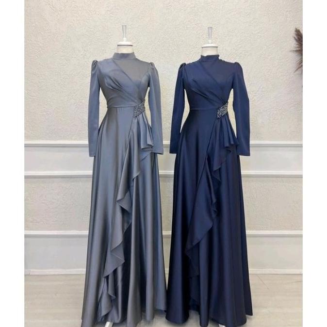 jasmine dress,gaun pesta muslimah,dres kondangan,wisuda dll Simple Mewah