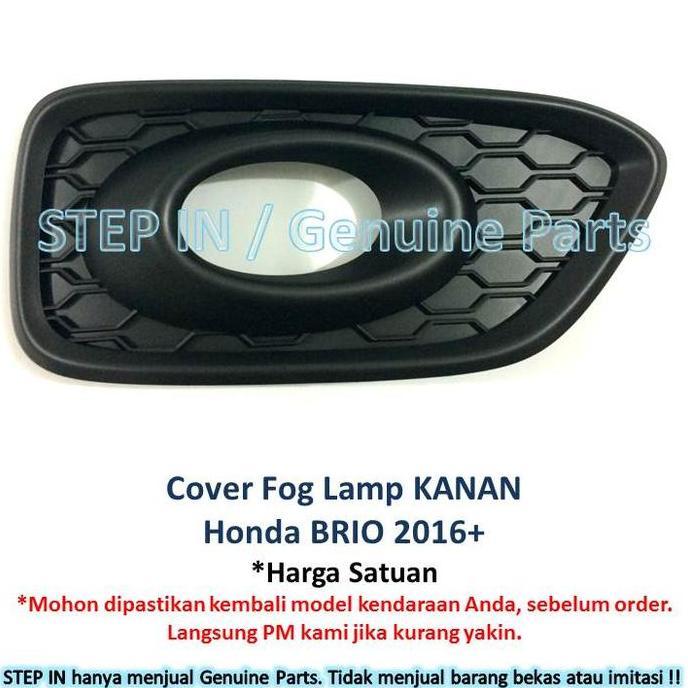 Termurah Cover Fog Lamp Garnish Foglamp Lampu Kabut Honda Brio 2016 2017 2018 2019 2020 2021 2022 Ka