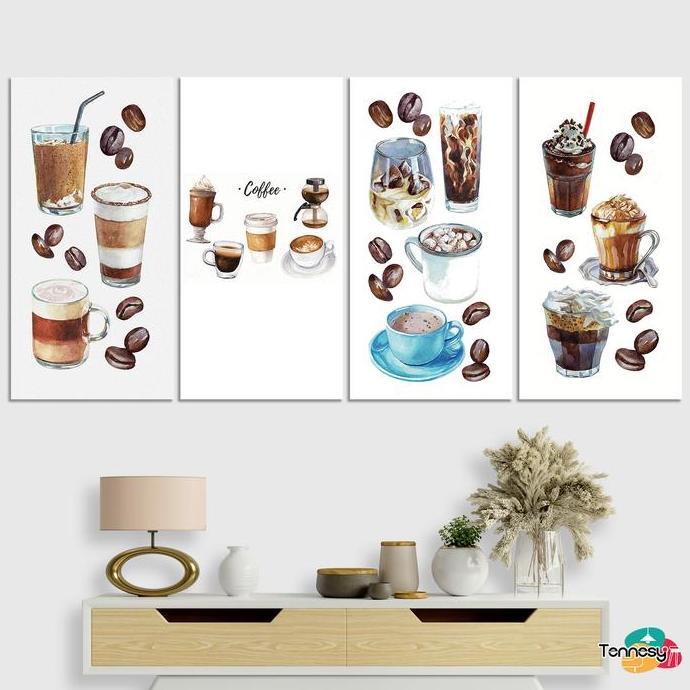 HIASAN DINDING WALL DECOR PAJANGAN POSTER DEKORASI KAMAR RUMAH COFFEE KOPI DRINK PAJANGAN POSTER KAY