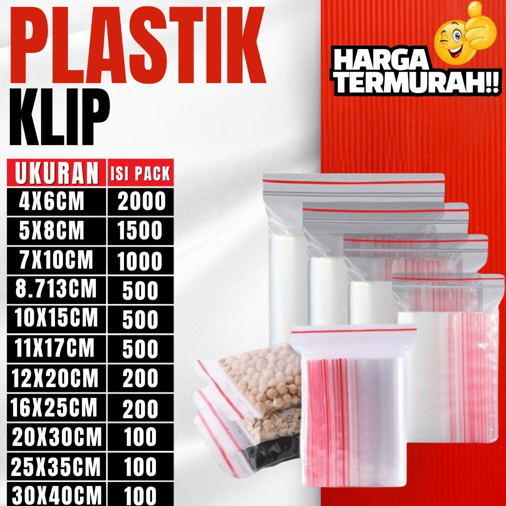 Plastik Klip Bening / Plastik Klip / Plastik Packing Makanan Premium Tebal Isi Full