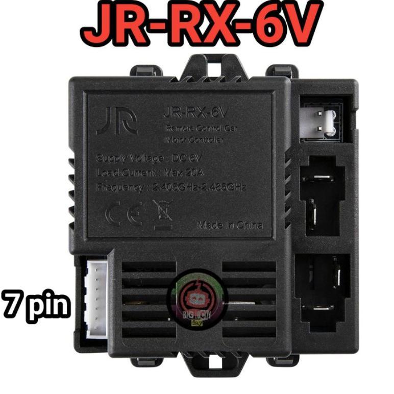RECEIVER JR-RX-6V 7PIN 20A SOCKET B PUTIH MOBILAN AKI JR RX 6V 7 PIN SOKET B JRRX6V RECIVER RESEIVER