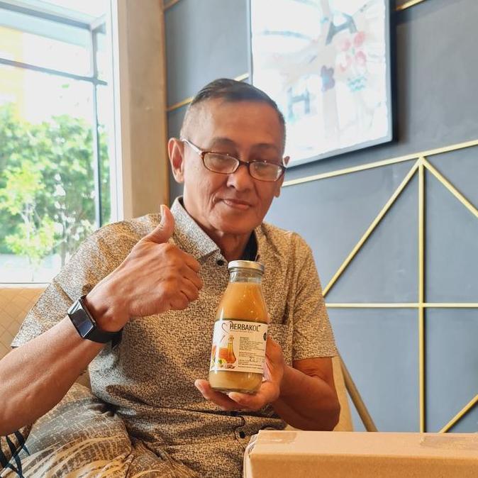 Drink- Herbakol (Paket 3 Botol) Jus Bang Putih Lemon Jahe Merah Madu Cuka Apel