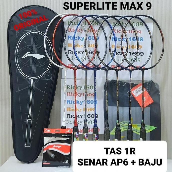 Termurah Raket Badminton Lining G-Force Superlite Max 9 - Original Li-Ning