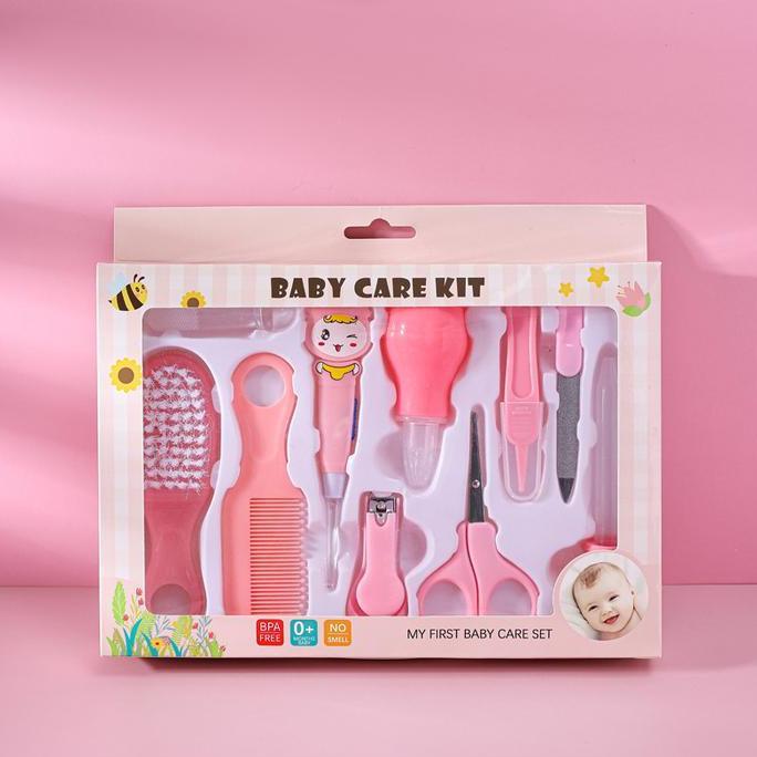 Marcelina_Shop - Unimese Baby Care Set 10 In 1 Gunting Kuku Sisir Nasal Aspirator Sikat Gigi Kikir P