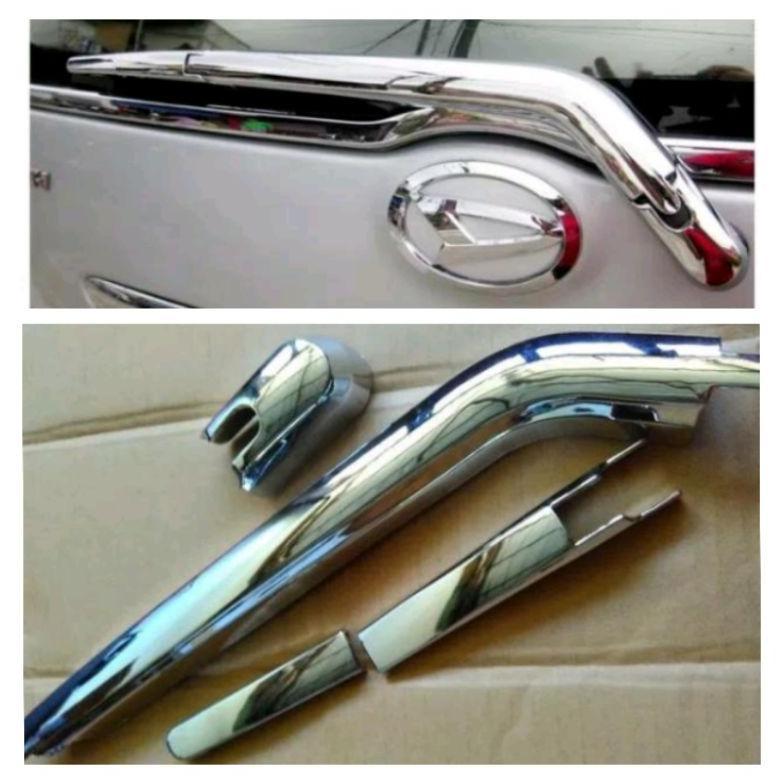 Cover wiper belakang mobil Avanza Xenia old 2004 2005 2006 2007 2008 2009 2010 2011 chrome