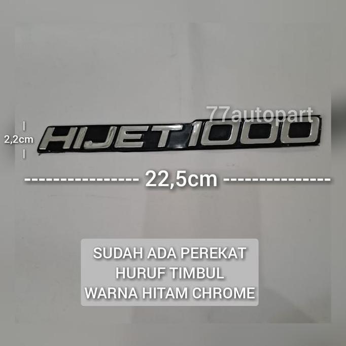 Emblem Logo Hijet1000 Tulisan Hijet 1000 Best Seller