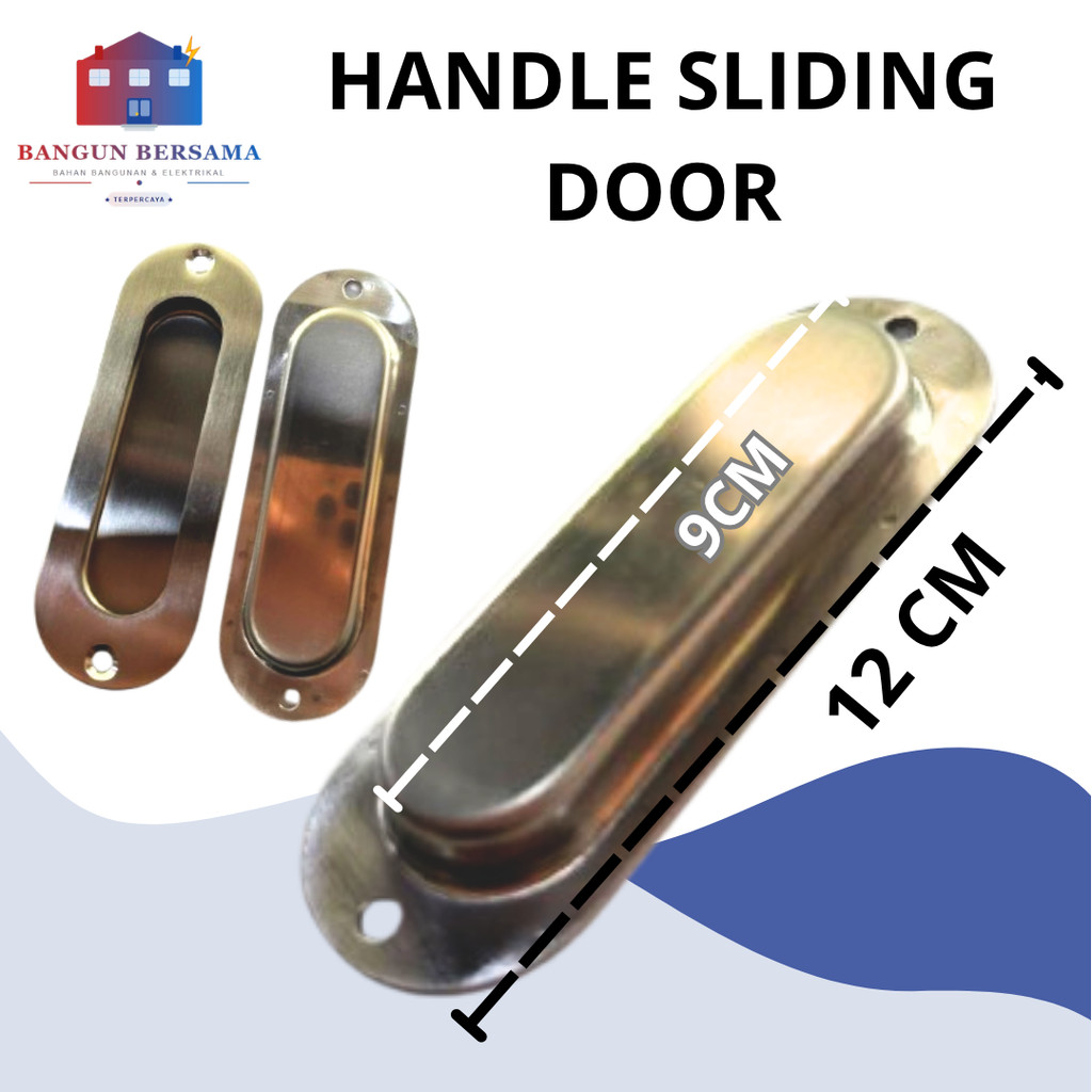 Handle sliding door pintu lemari stainless