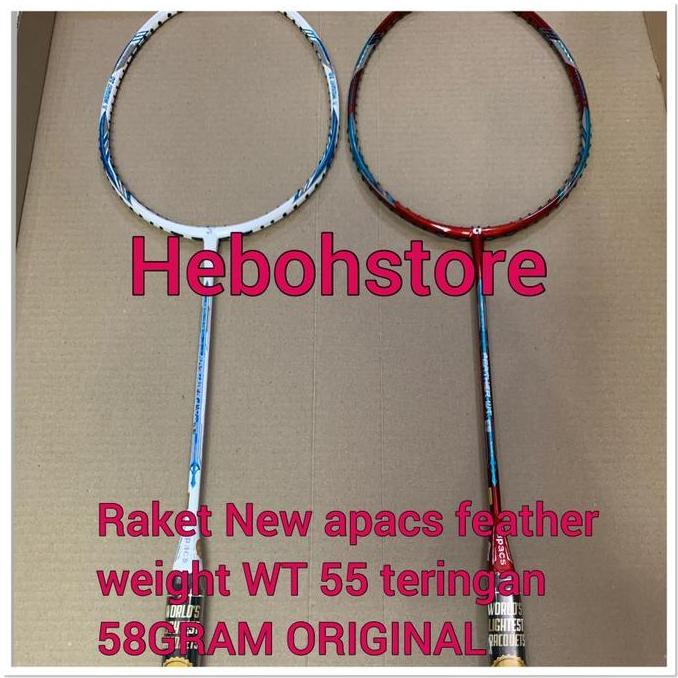 Termurah Raket Badminton New Apacs Feather Wt.55 Nanotec Kuat 35 Lbs Berat 58Gr