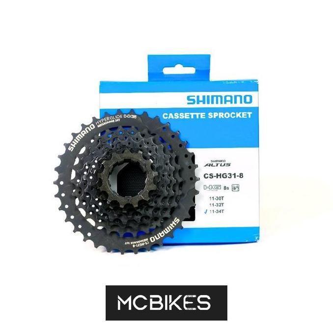 SHIMANO ALTUS CS-HG31 CASSETTE SPROCKET 11-34T 8 SPEED TERBAIK