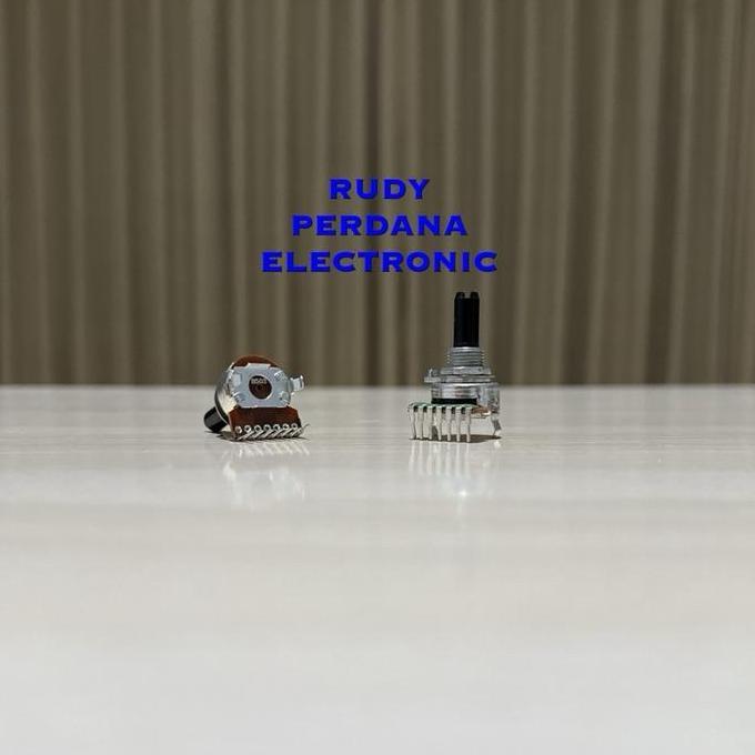 POTENSIO 50K 50 K OHM B503 STEREO 7P 7 PIN KAKI TEKUK DRAT MUR BAUT POLYTRON MOS27