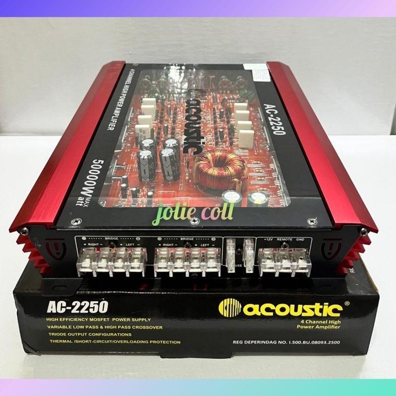 Power amplifier ACOUSTIC AC-2250 Mosfet 4 channel 50000watt high quality