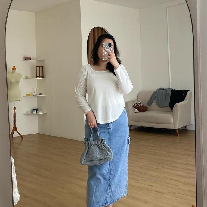 Superior- Clara Top - Kaos Knit Lengan Panjang - Knit Top Lengan Panjang - Atasan Kaos Nita Lengan P