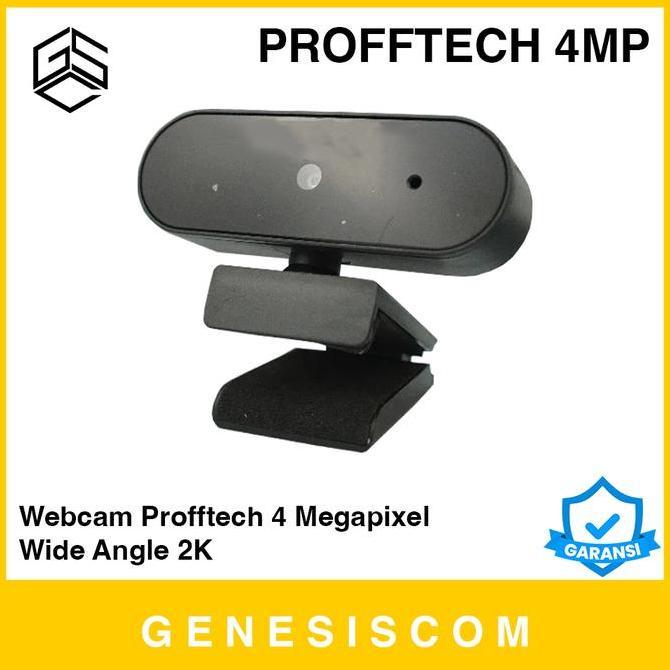 BEBAS ONGKIR - Webcam PROFFTECH 4MP 2K QHD Wide Angle Mic - 4 Megapixel Kamera Camera Web Cam Extern